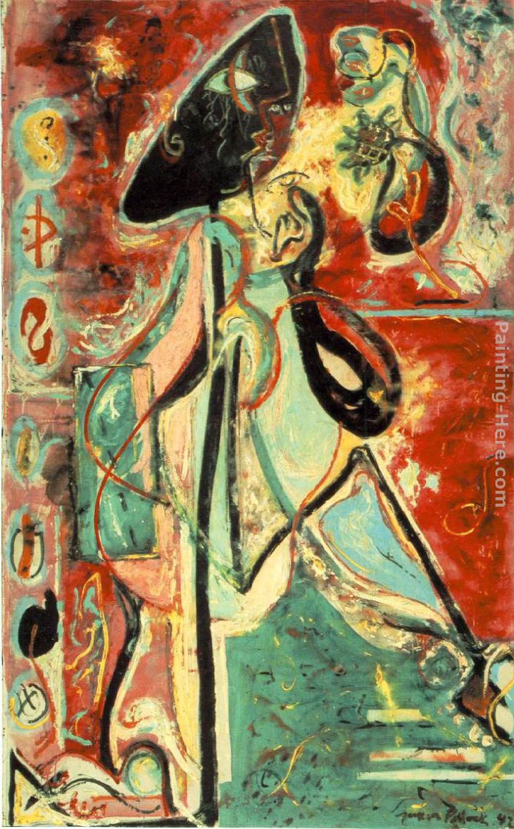 The Moon Woman painting - Jackson Pollock The Moon Woman art painting